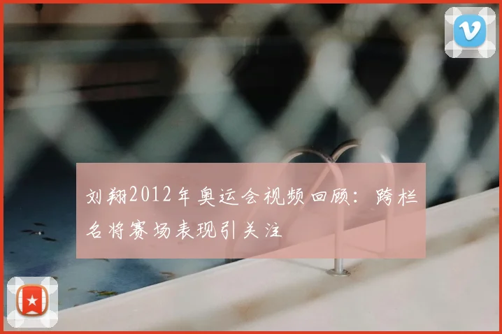 刘翔2012年奥运会视频回顾:跨栏名将赛场表现引关注